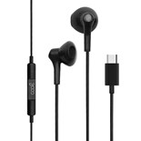 AURICULARES PRETOS STEREO TIPO-C C/ MICRO