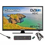 TV LED 22" FULL HD HDMI/USB 230/12V MANTA