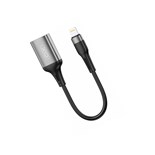 CABO LIGHTNING MACHO / USB A FEMEA OTG