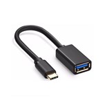 CABO OTG USB-A 3.0 FEMEA / USB-C MACHO 0.15MT