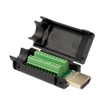 FICHA HDMI MACHO COM TERMINAIS