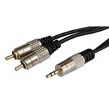 CABO JACK 3.5 STEREO / 2xRCA 5MTS