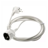 EXTENSAO CORRENTE SCHUKO MACHO/FEMEA 3MTS BRANCO  