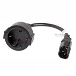 EXTENSAO CORRENTE IEC C14 / SCHUKO FEMEA 20CM