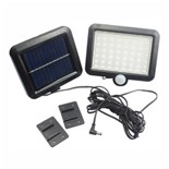 CANDEEIRO EXTERIOR COM SENSOR PIR COM PAINEL SOLAR