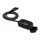 TOMADA 2 x USB-A 3.0 COM DISPLAY PARA MOTA
