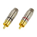 CONJUNTO 2 FICHAS RCA HQ MACHO DOURADA PRETA / VERMELHA   