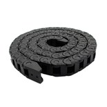 PASSA CABOS CORRENTE PLASTICO 10x20mm PRETO 1MT