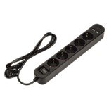 EXTENSAO CORRENTE 5 VIAS SCHUKO + 2 USB-A 1.5MTS