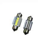 PAR LAMPADA LED 12VDC BRANCA 31mm AUTO 2W