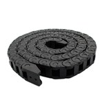 PASSA CABOS CORRENTE PLASTICO 7x7mm PRETO 1MT