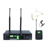 SISTEMA WIRELESS UHF TRUE DIVERSITY CABEÇA E LAPELA