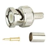 BNC MACHO CRAVAR P/ RG58 5.5mm