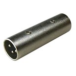ADAPTADOR XLR 3P MACHO / MACHO