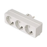 ADAPTADOR MACHO SCHUKO PARA 3 FEMEAS SCHUKO