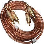 EXTENSAO 2 RCA MACHO / 2 RCA MACHO DOURADO 2MTS