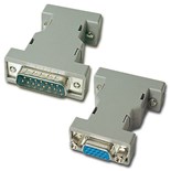 ADAPTADOR SUB-D 15P MACHO / 9P FEMEA