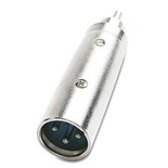 FICHA ADAPTADORA XLR 3P MACHO / RCA MACHO