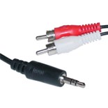 EXTENSAO JACK 3.5 MACHO STEREO / 2xRCA MACHO 5MTS