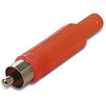 FICHA RCA MACHO EXTENSAO VERMELHA