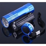 LANTERNA  9 LEDS ULTRA BRILHANTES SEM PILHAS