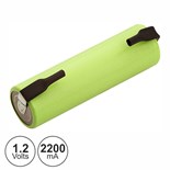 BATERIA RECARREGAVEL NI-MH 1,2V AA 2200mA COM PATILHAS