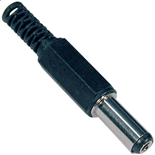 FICHA DC 2.1mm MACHO EXTENSAO 2.1X5.5X14mm