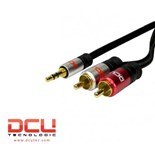 EXTENSAO AUDIO JACK 3.5 ST MACHO / 2xRCA MACHO 1MT DCU