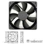 VENTILADOR 12VDC 120X120X25mm fric