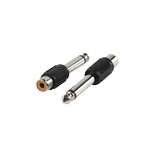 ADAPTADOR JACK 6.5 MACHO PARA RCA FEMEA