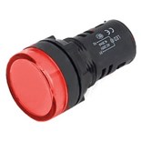 PILOTO REDONDO PAINEL  22mm  220V   VERMELHO