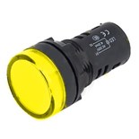 PILOTO REDONDO PAINEL  16mm  220V   AMARELO