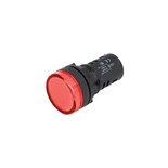 PILOTO REDONDO PAINEL 19.5mm 230V VERMELHO
