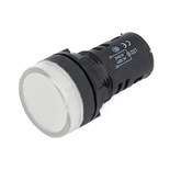 PILOTO REDONDO PAINEL  16mm  220V   BRANCO