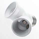 ADAPTADOR E27 MACHO P/2XE27 FEMEAS