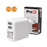 CARREGADOR DUAL USB UNIVERSAL