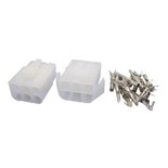 CONJUNTO FICHAS MOLEX 6 PINOS MACHO/FEMEA