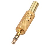 JACK 3,5MM MACHO STEREO DOURADO