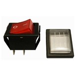 INTERRUPTOR COM LUZ COM CAPA VERMELHO