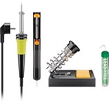 KIT FERRO SOLDAR + DESSOLDADOR + SUPORTE + SOLDA