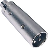 ADAPTADOR XLR MACHO 3P / RCA FEMEA