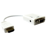 CABO HDMI PARA VGA FEMEA + 3.5mm 0.20M