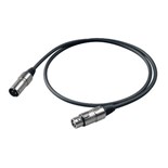 CABO AUDIO XLR FEMEA XLR MACHO PROEL 3MTS