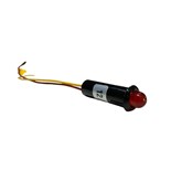LED INTERMITENTE COM SUPORTE E FIO 12V VERMELHO