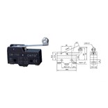 MICROSWITCH 50MM 15A 250VAC RLT 48MM