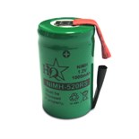 BATERIA RECARREGAVEL NI-MH 1.2V 2400MAH COM PATILHAS